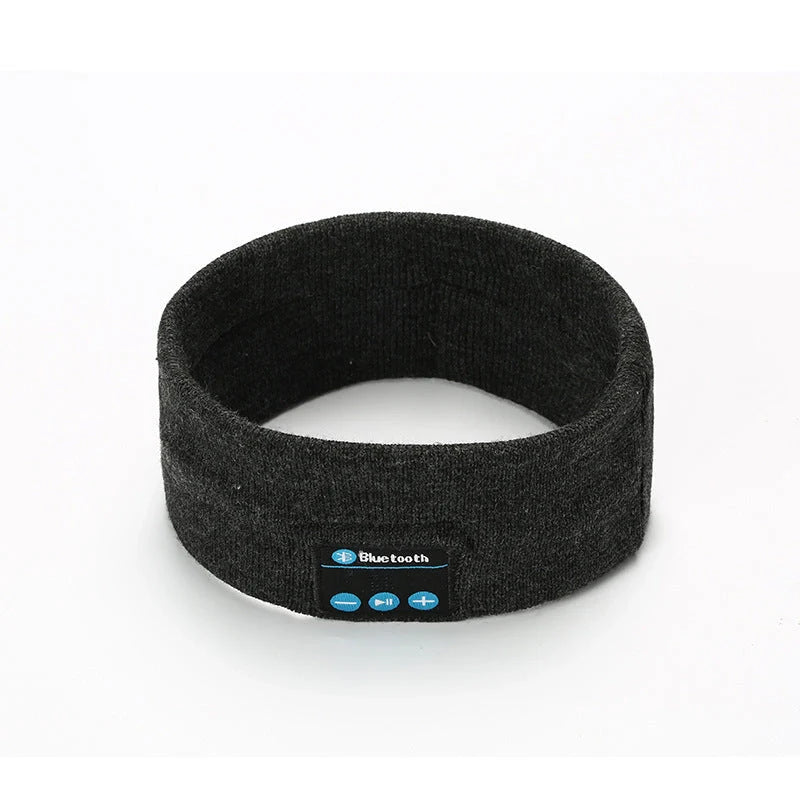 Wireless Bluetooth headband for fitness and yoga in rose red, deep blue, black, and gray