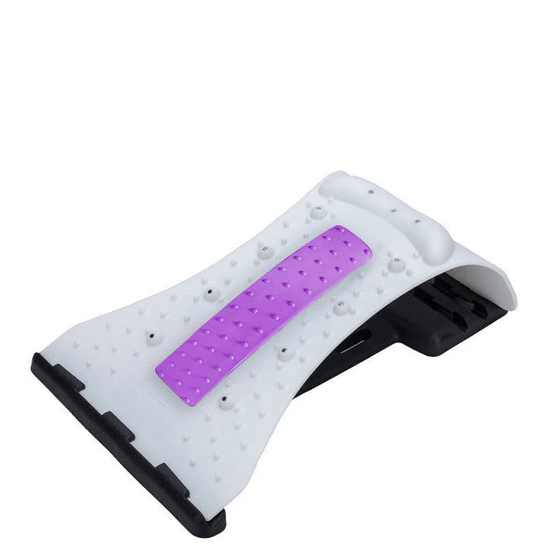 Arc-shaped acupuncture and magnetic therapy cervical spine stretcher for back and neck pain relief