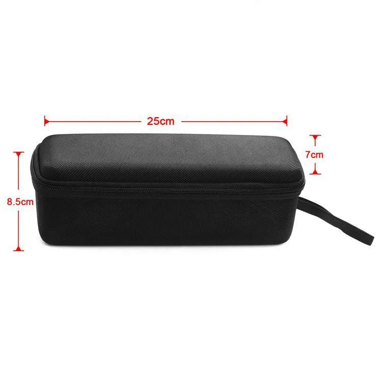 Black nylon protective bag for Huawei Sound Joy smart Bluetooth speaker with hand rope on flat surface