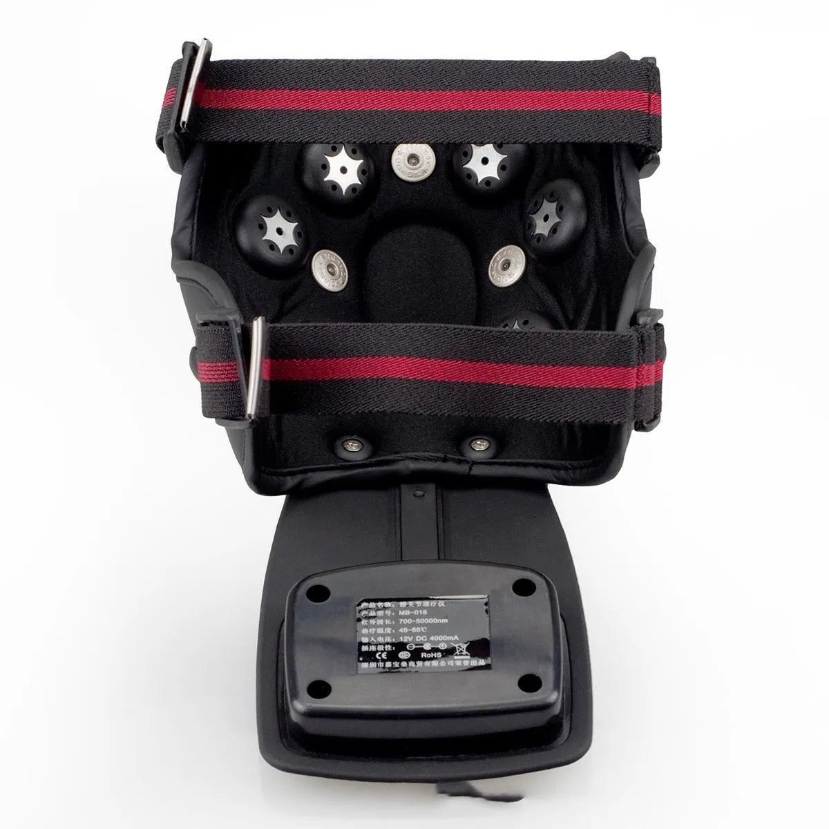 Infrared knee and shoulder massager unit with separate pads and power adapter