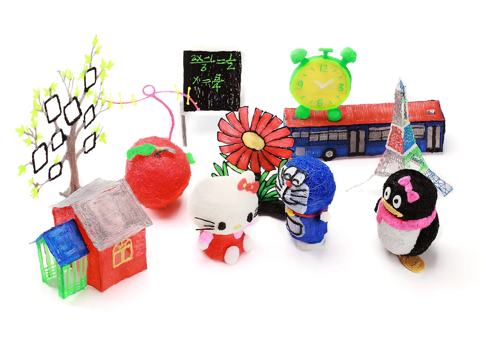 Blue children's 3D printing pen with LCD screen, 188x42x29mm size, 65g weight, 0.7mm nozzle for 1.75mm filaments