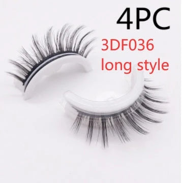 Captivating 3D layered mink-like false eyelashes for bold, voluminous eye makeup looks