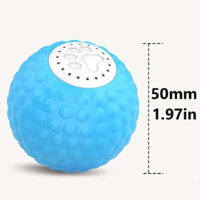 Remote control interactive cat ball toy with motorised rolling and sound effects