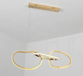 Postmodern minimalist iron and grass rattan chandelier with four rings, length 100 cm, for dining room