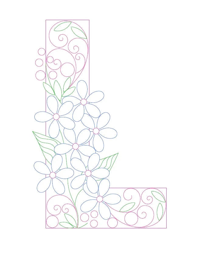 Paper Filigree Painting Kit - Letters for creative art projects