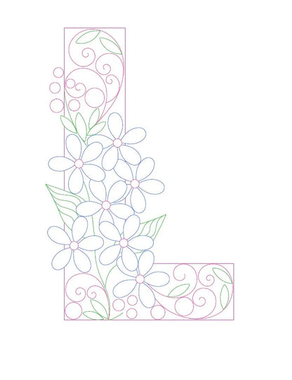 Paper Filigree Painting Kit - Letters for creative art projects