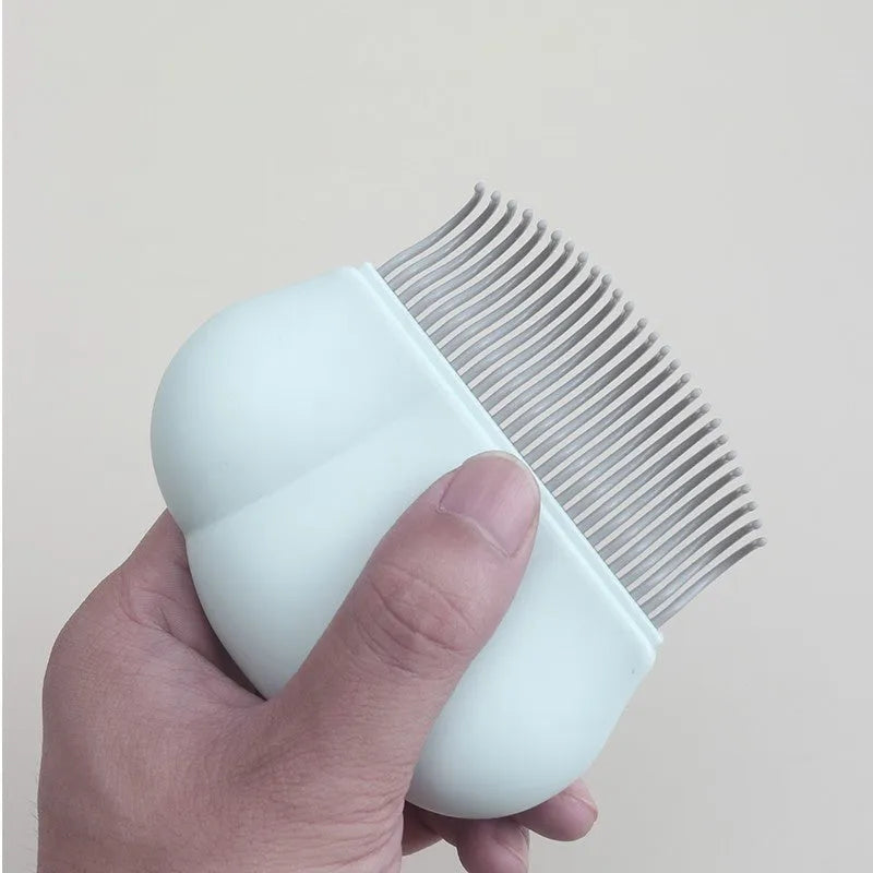 Paw Soft deshedding brush grooming tool for pets in blue, pink or white colour