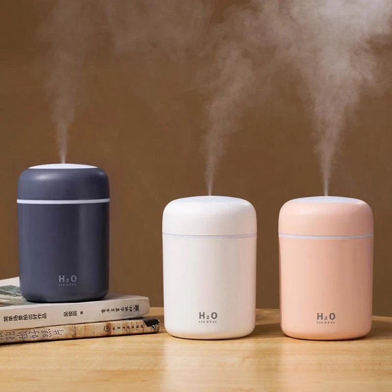 Mini USB Desktop Humidifier with Soothing Mist, Color-Changing Lights, and Quiet Operation