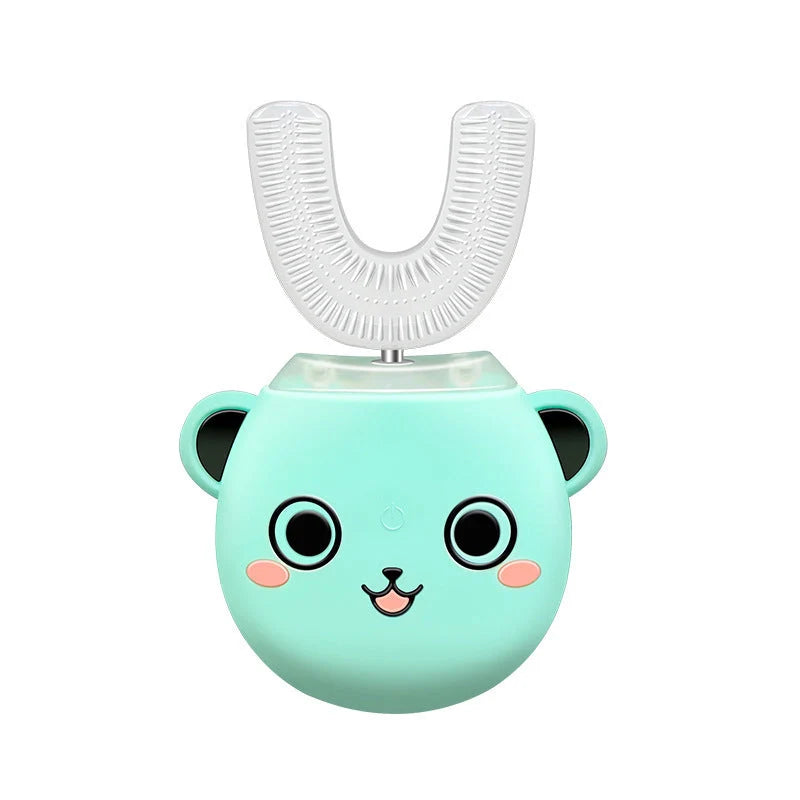 Smart 360 Degrees Sonic Electric Toothbrush for Children in pink, yellow, and green