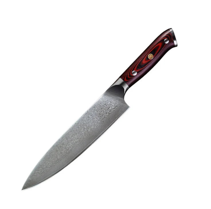 XINZUO 8-inch Chef Knife with VG10 high carbon steel blade and rose wood handle