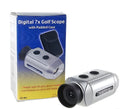 Silver 7X18 handheld golf electronic rangefinder with 300 metre distance measuring range