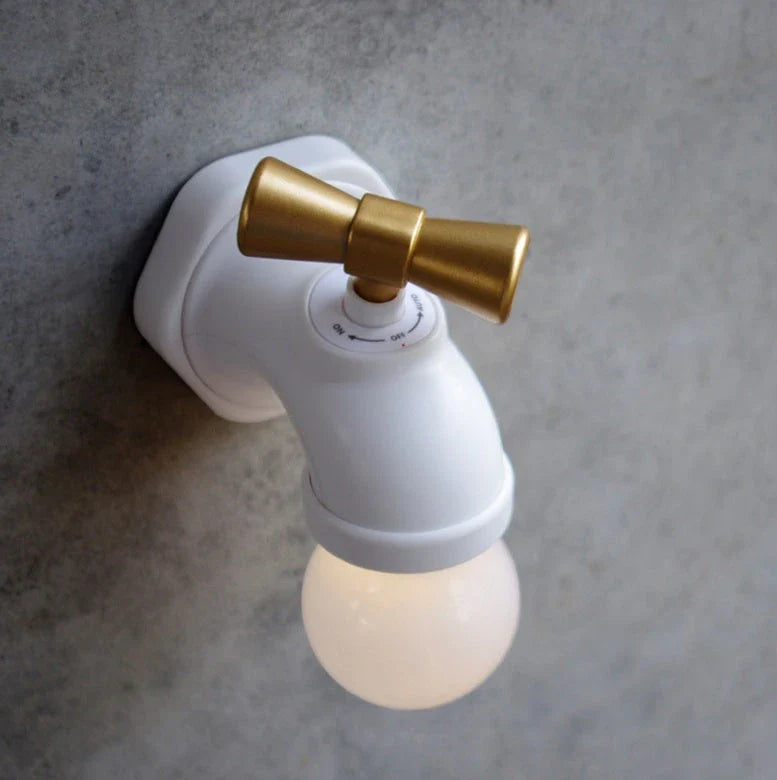 Faucet Night Lamp with LED induction and USB charging, sound-controlled for automatic lighting
