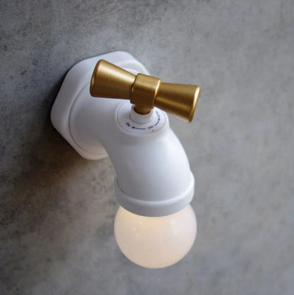 Faucet Night Lamp with LED induction and USB charging, sound-controlled for automatic lighting