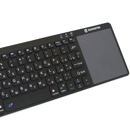 Zoweetek K12BT-1 Mini Wireless Bluetooth Keyboard with multi-touch touchpad for Smart TVs, PCs, and Android devices