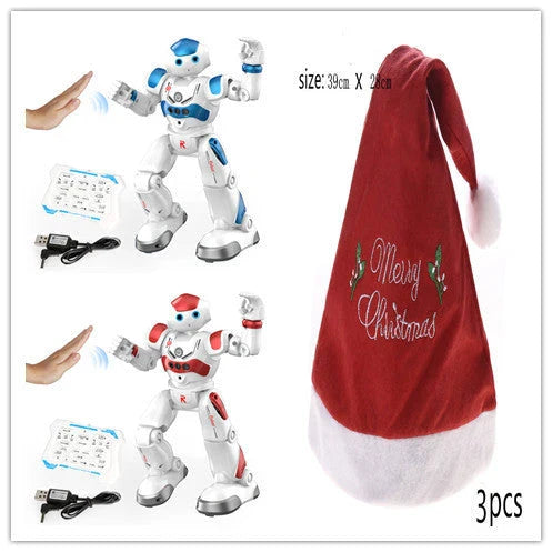 Smart Dancing Robot Toy with Remote Control, Gesture-Controlled Movement, Singing Capability, and Synchronized LED Lights