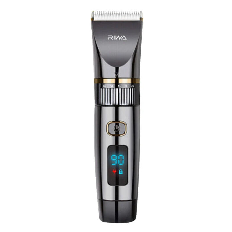 Household Hair Clipper Electric Shaver with titanium-ceramic blades and adjustable length settings
