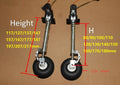 Alloy retractable shock-absorbing landing gear parts for model aircraft with wheels