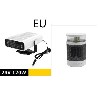 Universal Car Defrost Heater with 360-degree rotation for 12V/24V vehicles