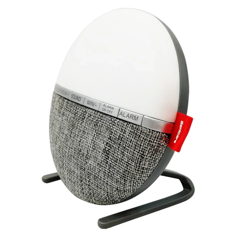 Wake-up light alarm clock with night light and sleep music functions