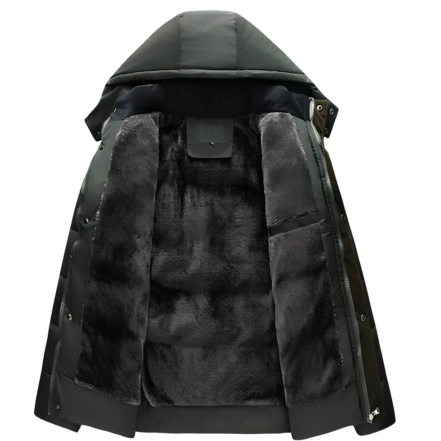 Cotton blend cardigan with rayon filler in black, green, or navy blue for men and women