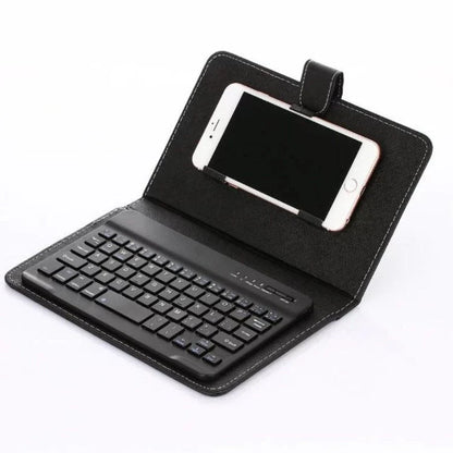 Wireless keyboard case protective cover for Bluetooth devices with compact design
