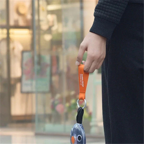 Disc folding portable shopping bag in vibrant colours, compact and eco-friendly