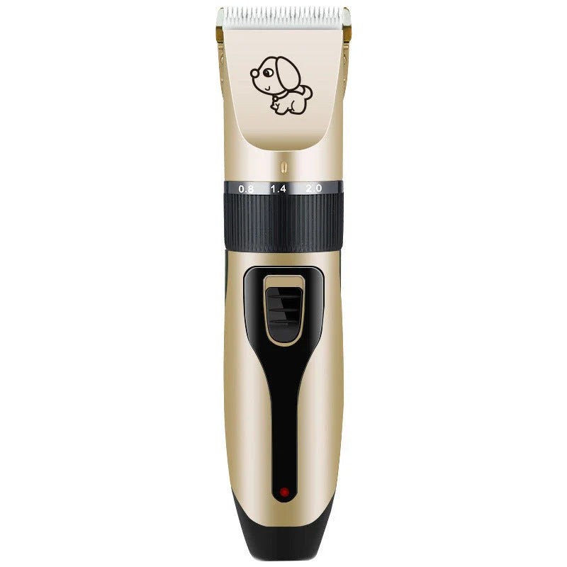 Dog hair clipper with ceramic blade and adjustable combs for precise grooming