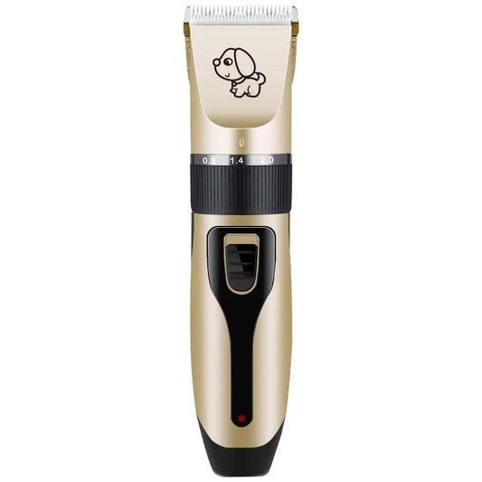 Dog hair clipper with ceramic blade and adjustable combs for precise grooming