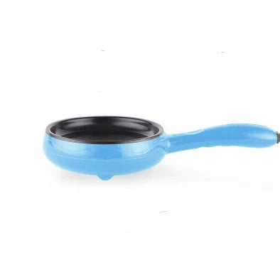 Mini electric egg omelette cooker with non-stick frying pan in various colours