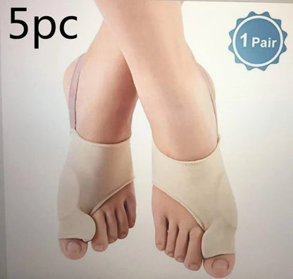 Bunion Relief Toe Separator Socks with silicone gel toe spacer and stretchy fabric for comfort and alignment