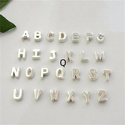 Peach Heart Shaped Letter Necklace in gold and silver finishes with alloy pendant