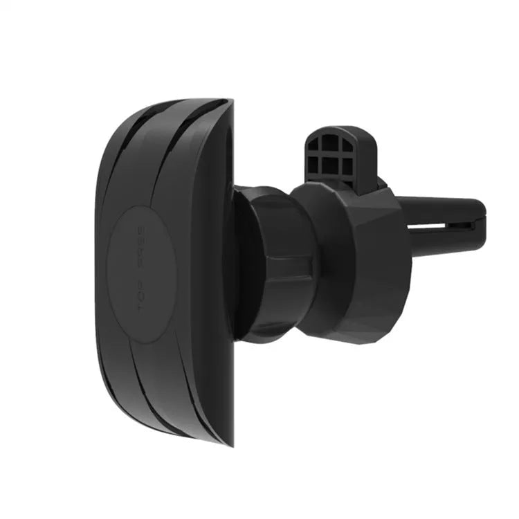 Glory black magnetic car phone holder attached to a car air vent