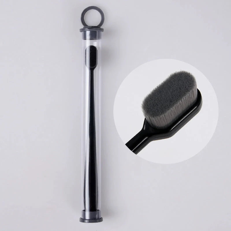 Ultra-fine nylon toothbrush with super soft 2.3cm bristles for sensitive gums