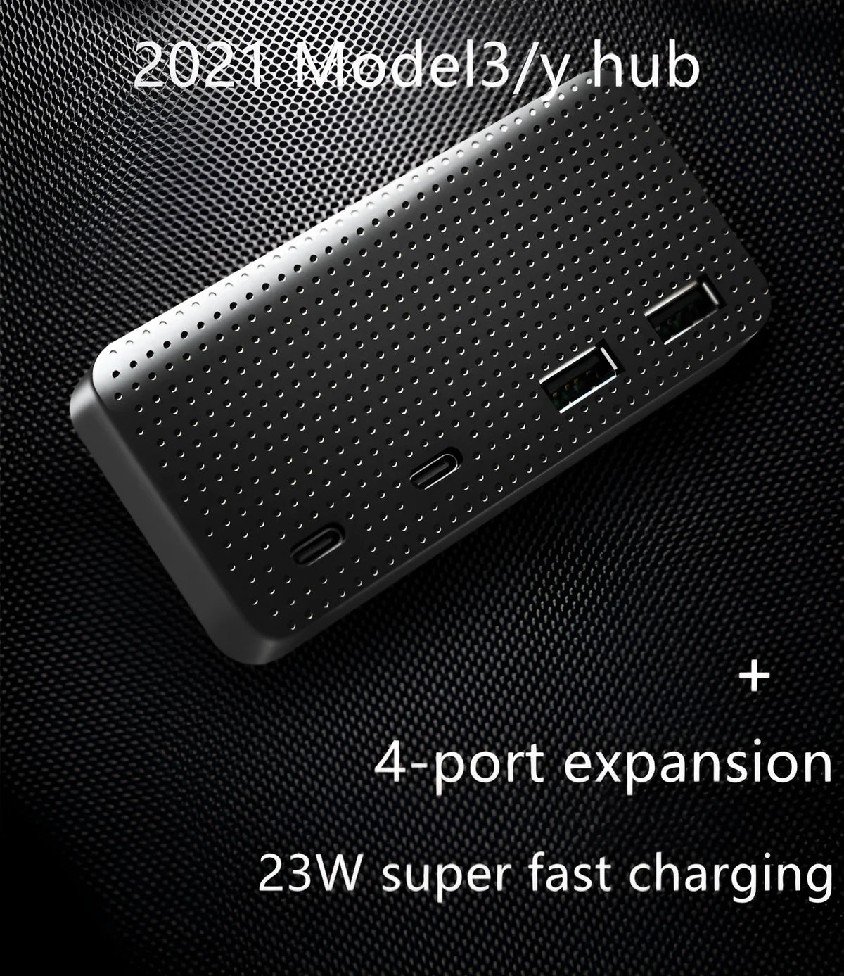 USB extension hub hidden storage compartment for Tesla Model Y Model 3 centre console plastic Magic Bean Y Box with Apple PD data line