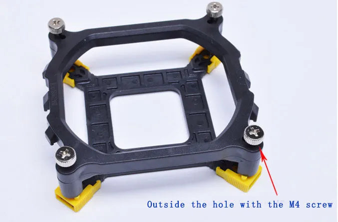 Black plastic CPU support bracket for Intel LGA2011 LGA1150 LGA1155 LGA1156 LGA1366 motherboards
