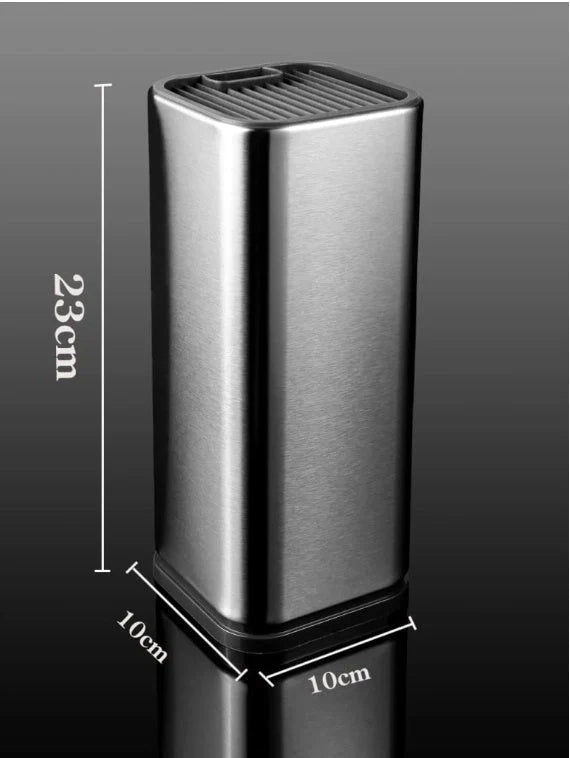 Stainless steel kitchen tool holder with detachable bottom in black and white