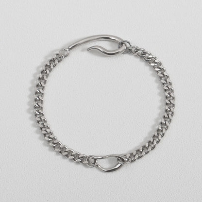 Women's geometric gold-plated copper bracelet with minimalist design