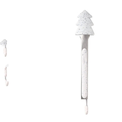 Christmas-themed silicone kitchen tongs set with heat resistance for safe cooking