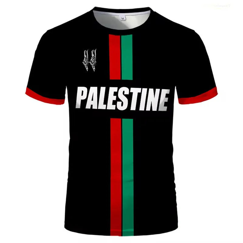 3D printed football T-shirt with raised graphic patterns in spandex fabric