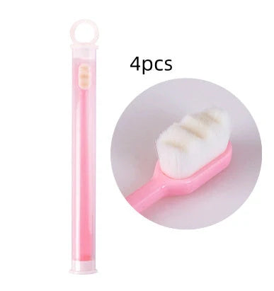 Ultra-fine nylon toothbrush with super soft 2.3cm bristles for sensitive gums