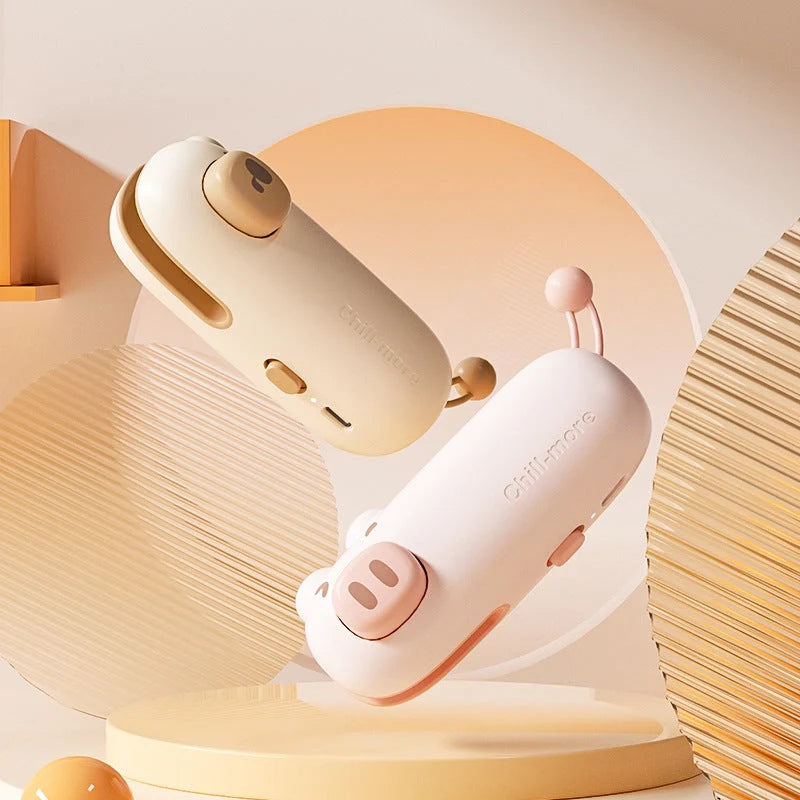 USB rechargeable mini bag sealer with cartoon design for sealing plastic and snack bags