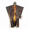 Plastic luminous skull hanging ghost Halloween decoration with blood-dyed colour finish