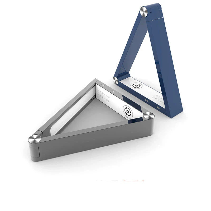 Adjustable LED desk lamp with wireless charging in white and black options