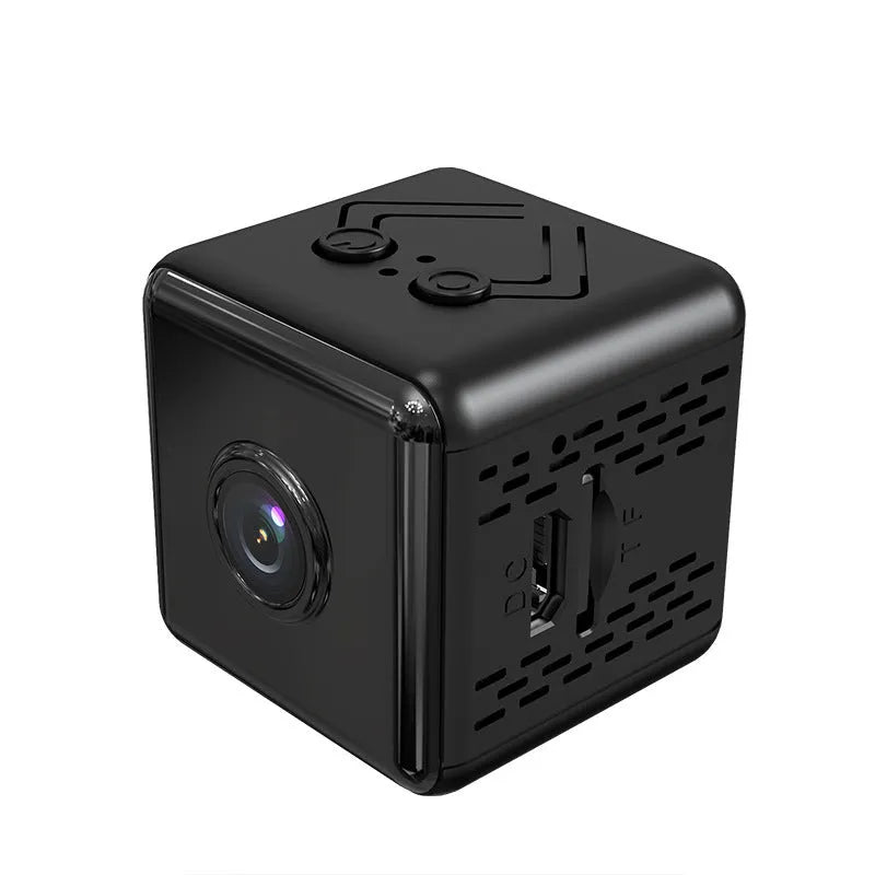 1080p black wifi surveillance camera with plastic body for outdoor sports security monitoring