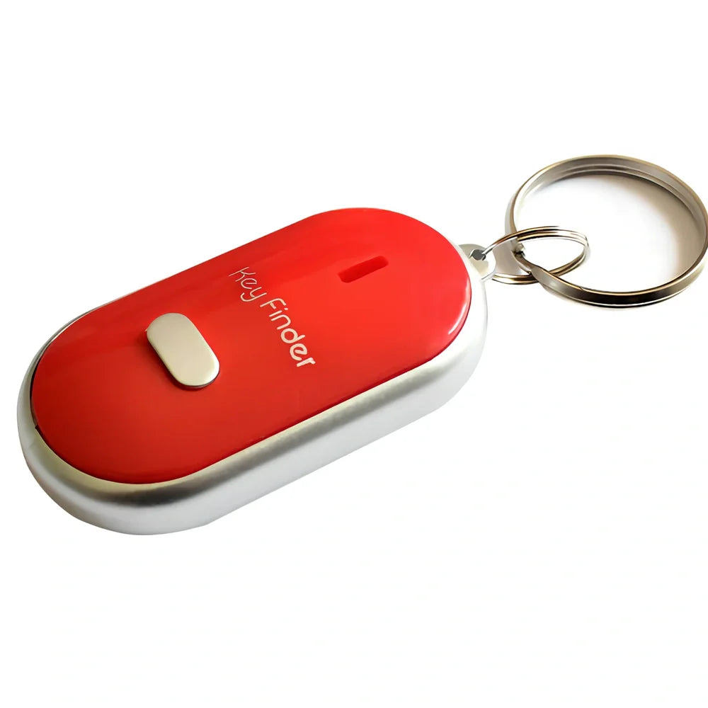 Black whistle key finder device, 5.5 cm size, ABS build for 8-10m lost key detection