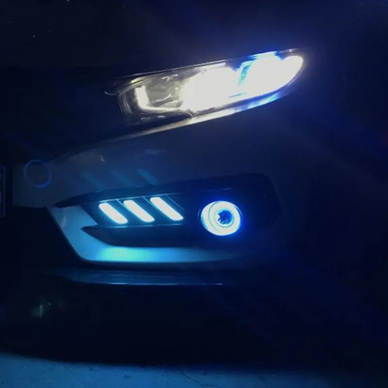Car front beacon profile light for B T Civic with blackened acrylic shade