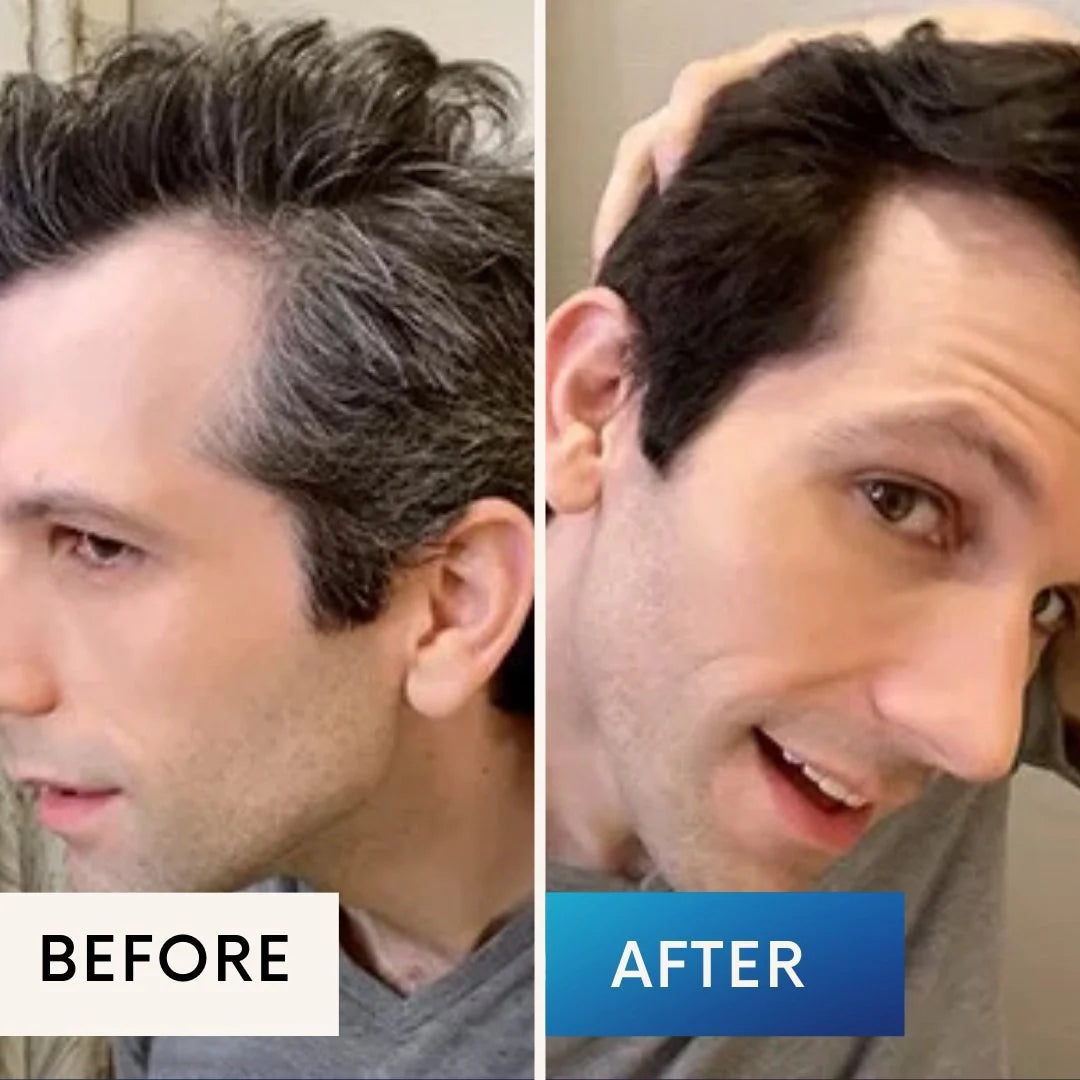 3-in-1 hair dye shampoo for fast white to black transformation with natural ingredients