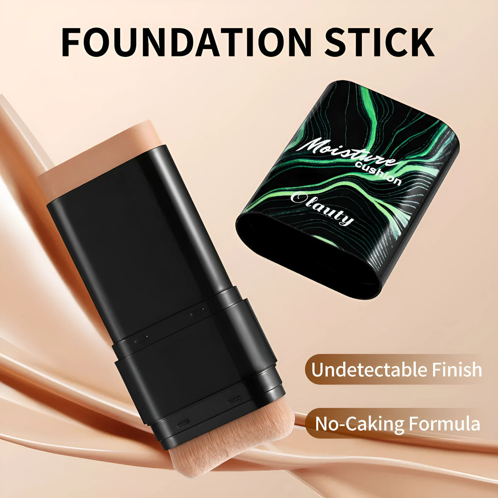 Waterproof double-ended 2-in-1 concealer foundation stick 20g in Ivory White, Brown, and Tanning shades