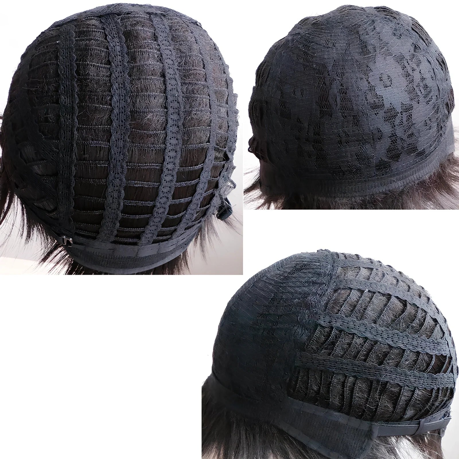 70cm long curly black gradient wig with high temperature wire hairline, fits any face shape and skin tone