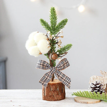 Wrought iron small Christmas tree ornaments with eco-friendly materials